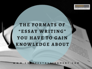 The Formats of “Essay Writing” You Have To Gain Knowledge About