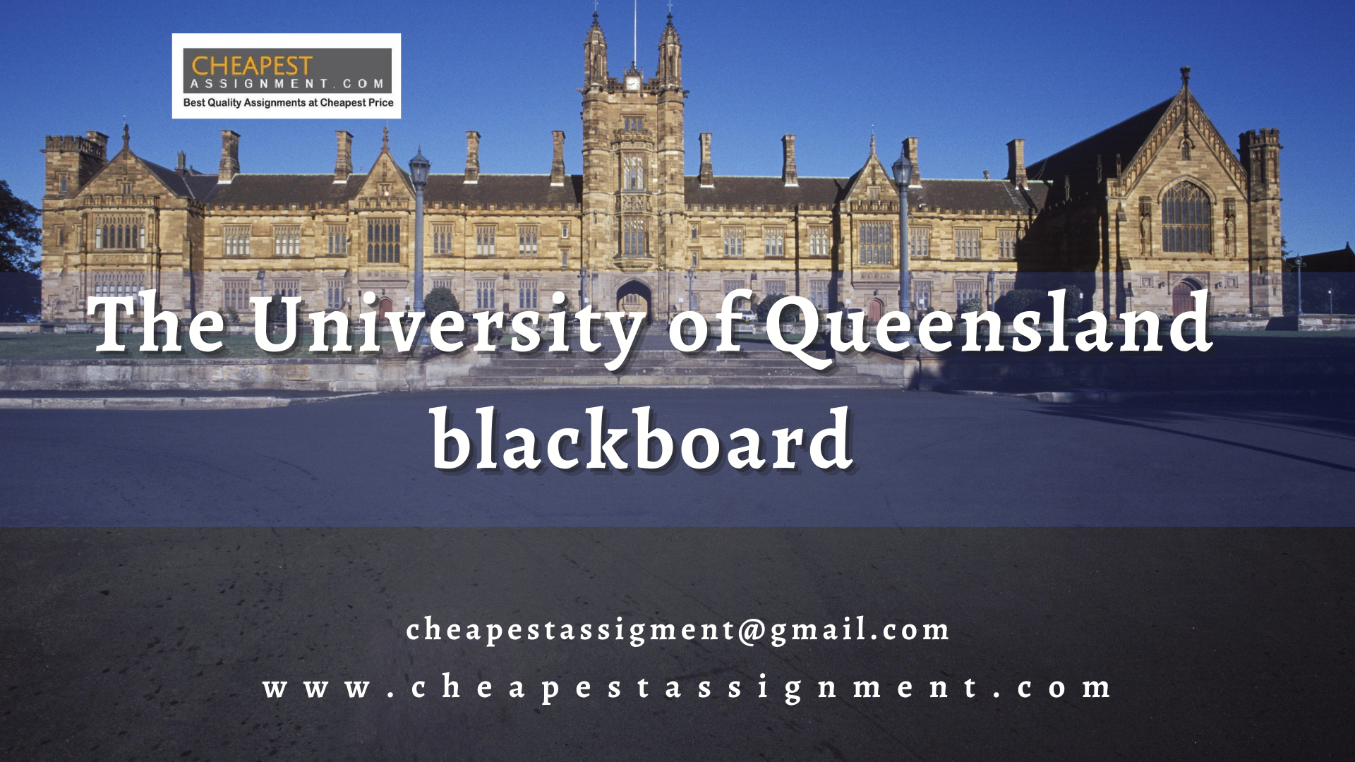 The University of Queensland blackboard