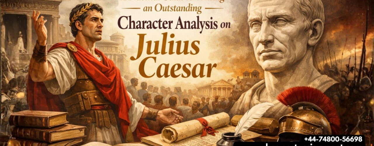 Mark Antony giving a speech in Julius Caesar play illustration for character analysis essay guide