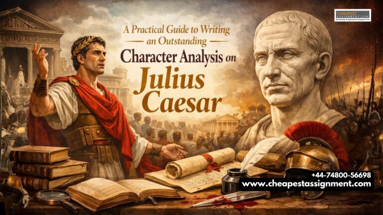 Mark Antony giving a speech in Julius Caesar play illustration for character analysis essay guide