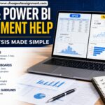 SPSS and Power BI assignment help dashboard showing statistical analysis, data visualisation, research findings, and business intelligence reporting